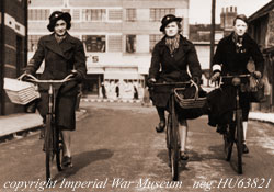 Photo: The WVS 'shopping brigade' set out to put food on the shelves of the women busy working in factories.